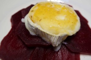 Randencarpaccio mit Ziegenkäse