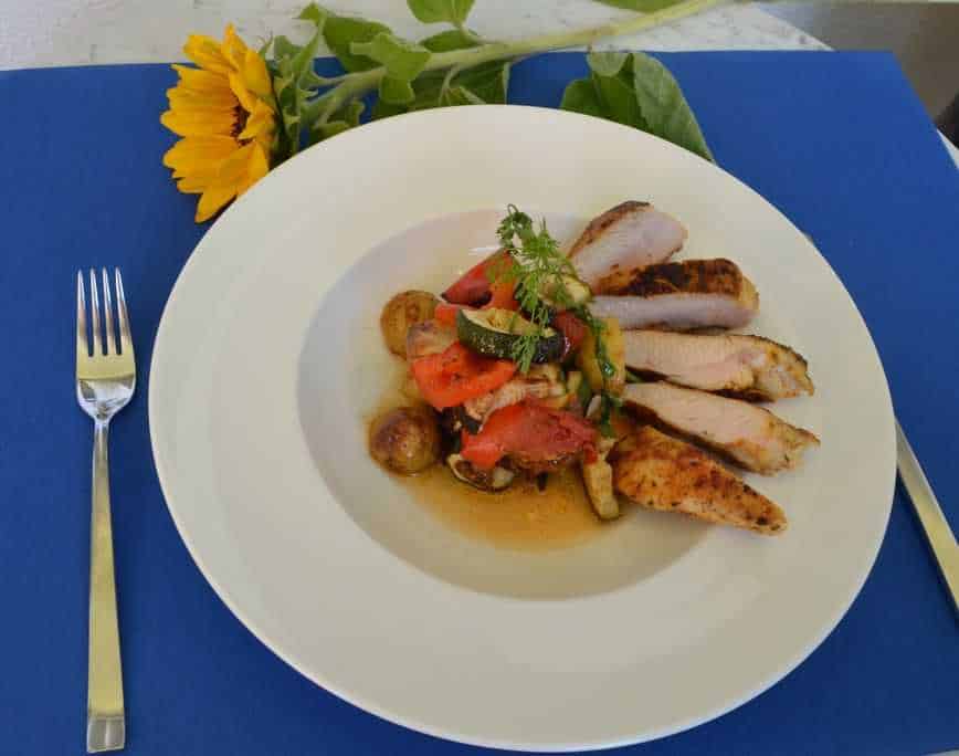 Mediterraner geschmorter Gemüsesalat - weight-fighters.com