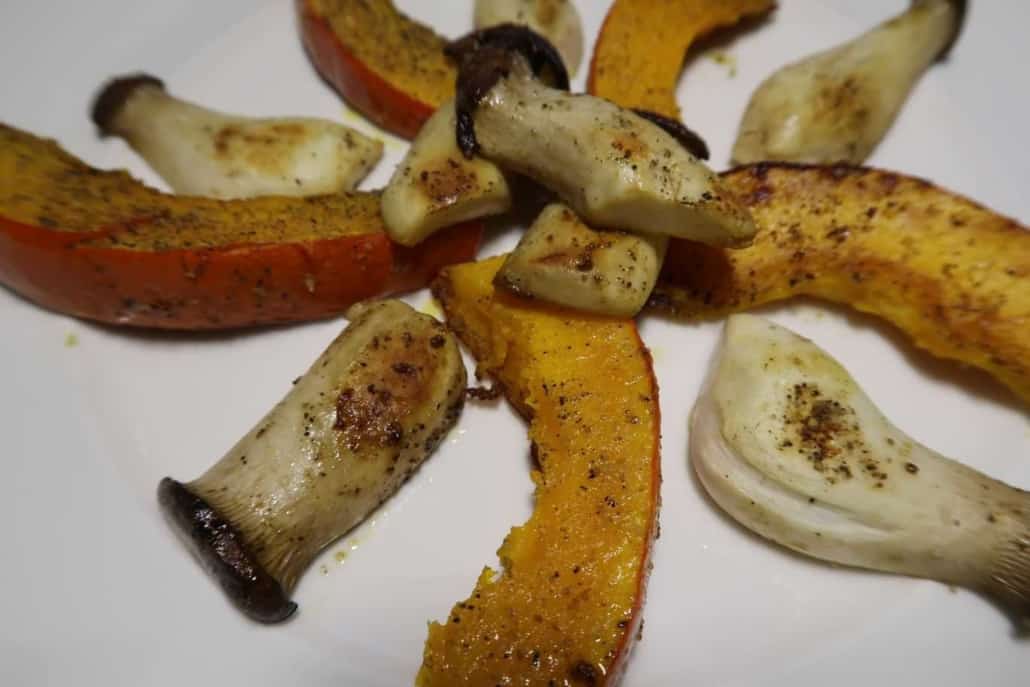 Gebratener Kürbis mit Kräuterseitling - weight-fighters.com