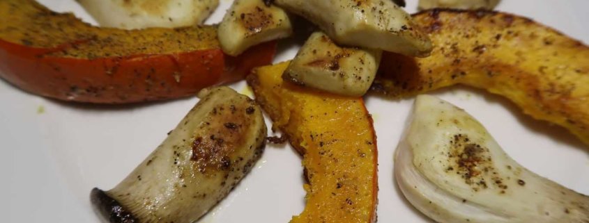 Gebratener Kürbis mit Kräuterseitling - weight-fighters.com