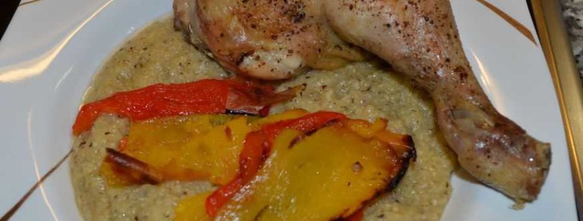 Poulet mit Polenta und Peperoni - weight-fighters.com