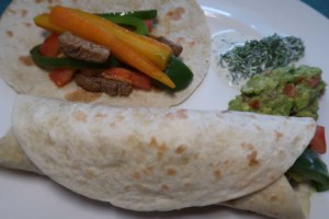 Tortillas mit Guacamloe