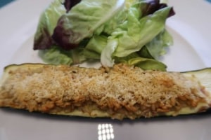 Zucchetti mit Reis und Parmesan