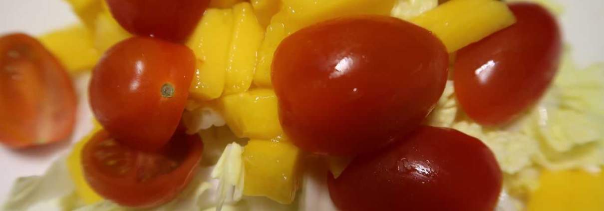 Chinakohl Mango Tomaten Salat