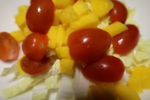 Chinakohl Mango Tomaten Salat