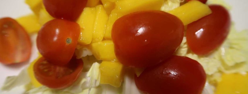 Chinakohl Mango Tomaten Salat