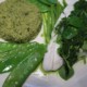 Grünes Menue Rotzungenfilet mit grünem Couscous