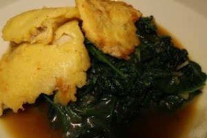 Picata Milanese mit Spinat
