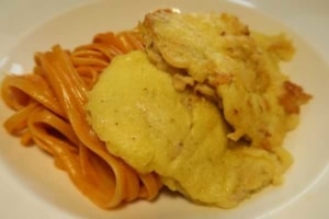 Picata Milanese mit Tomatenspaghetti