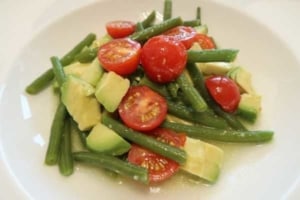 Bohnen Tomaten Avocado Salat