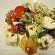 Griechischer Salat mit Gurken Tomaten und Oliven