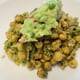 Kichererbsen Erbsen Salat mit Guacamole