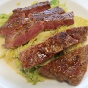 Wirsing mit Hohrückensteak